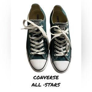 Converse CTAS Ox Midnight Clover/White/Black Canvas Unisex Sneakers M-8.5 W-10.5